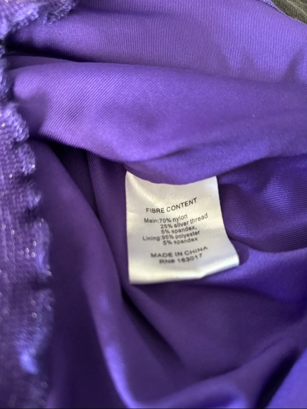 NEW Princess Polly Leshner Long Sleeve Mini Dress Purple Size 6 Shimmer Low Back